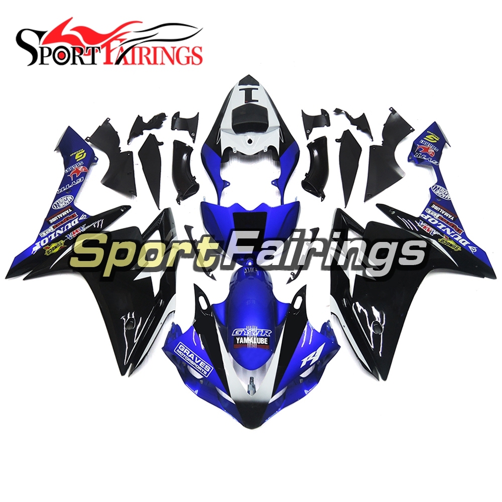 Fairing Kit Fit For Yamaha YZF R1 2007 2008 - Blue Black