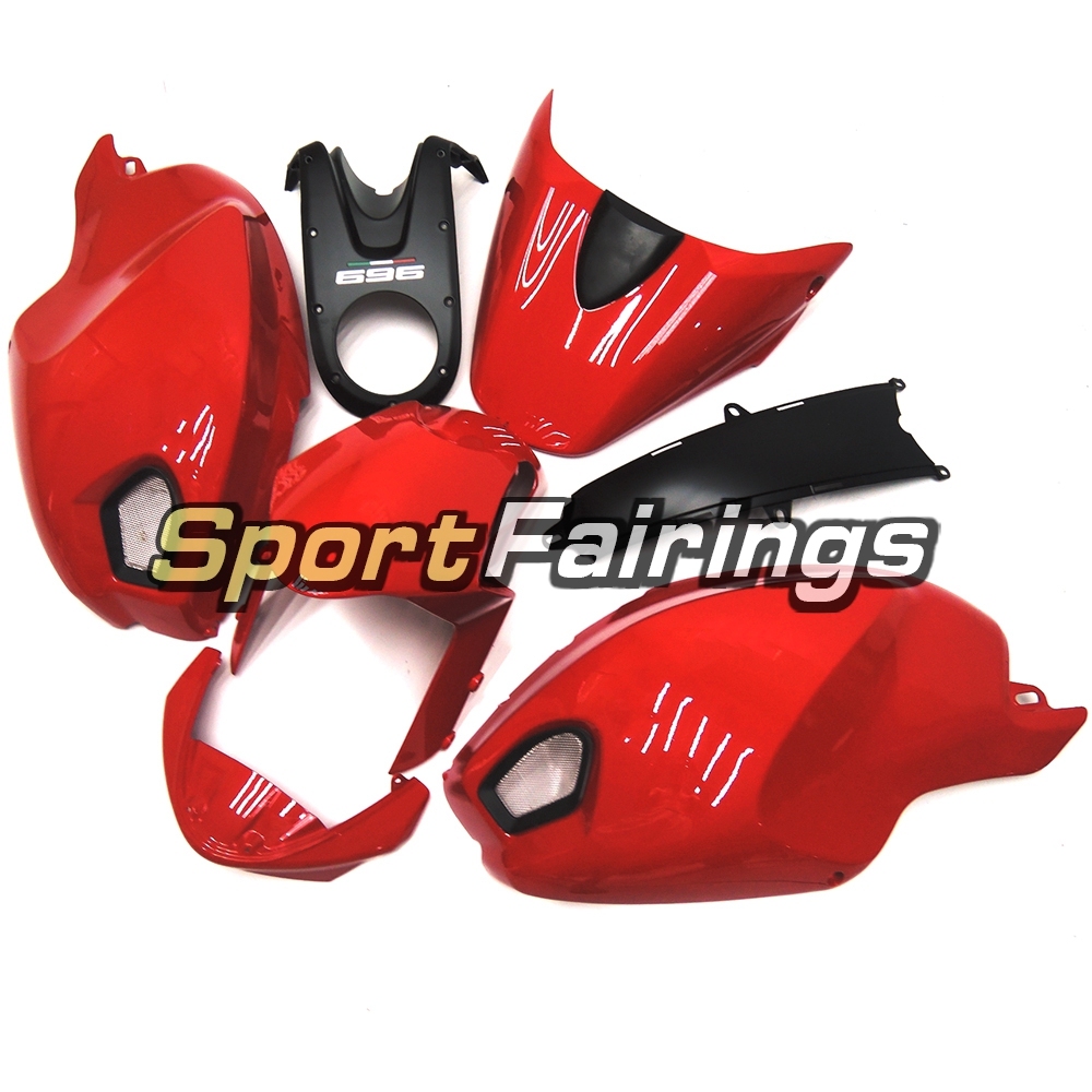 Fairing Kit Fit For Ducati  696/796/795/M1000/M1100 2009 - 2011 - Gloss Red