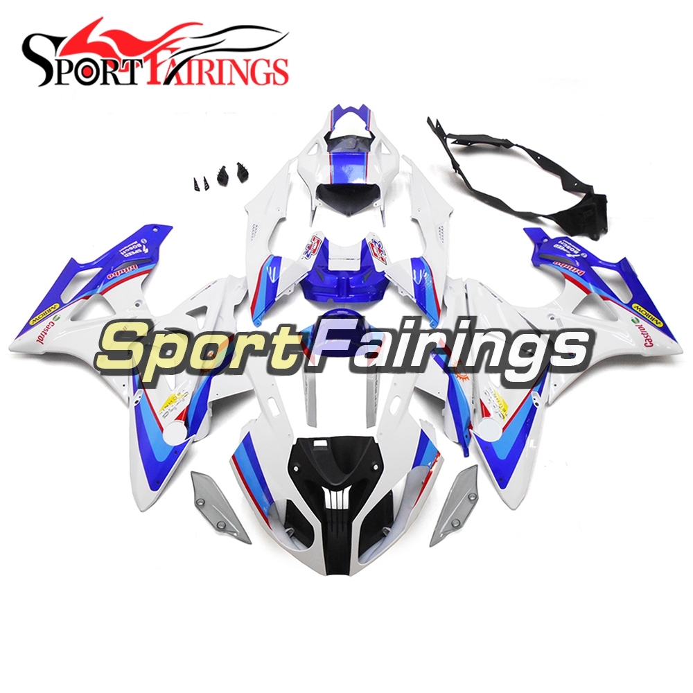 Fairing Kit Fit For BMW S1000RR 2011 - 2014 - White Blue