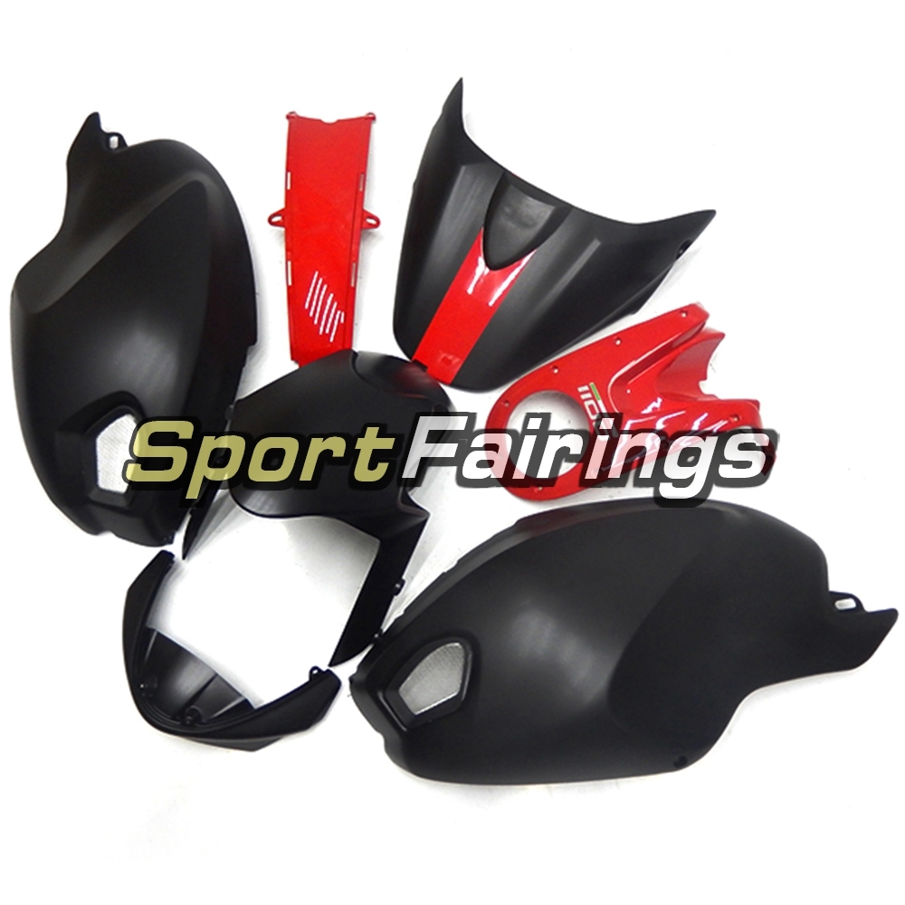 Fairing Kit Fit For Ducati  696/796/795/M1000/M1100 2009 - 2011 - Matte Black Red