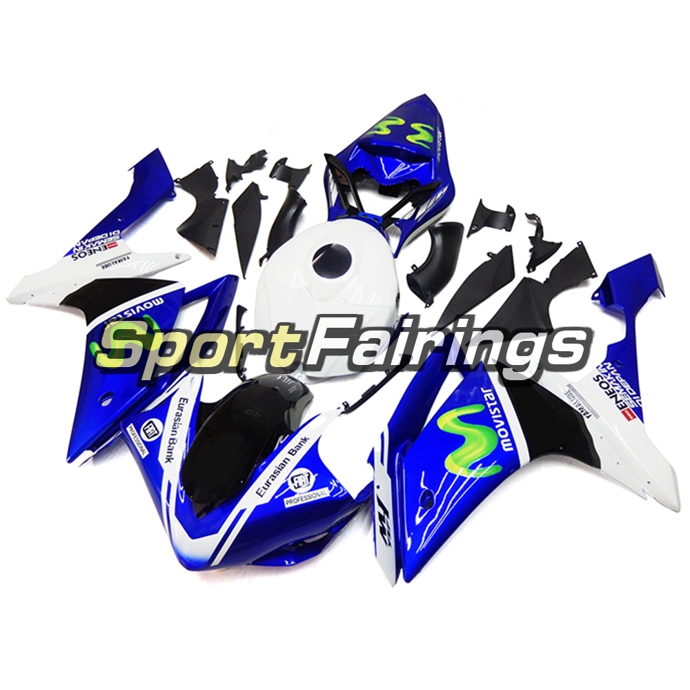 Fairing Kit Fit For Yamaha YZF R1 2007 2008 - White Blue