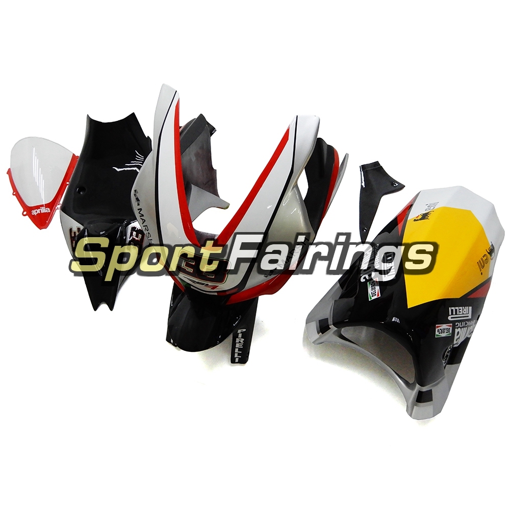 Firberglass Fairing Kit Fit For Aprilia RSV4 1000 2010 - 2015 - Yellow Silver Black