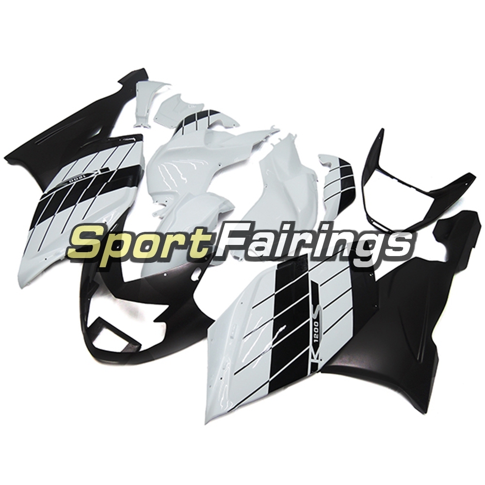 Fairing Kit Fit For BMW K1200S 2005 - 2008 - Matt Black White
