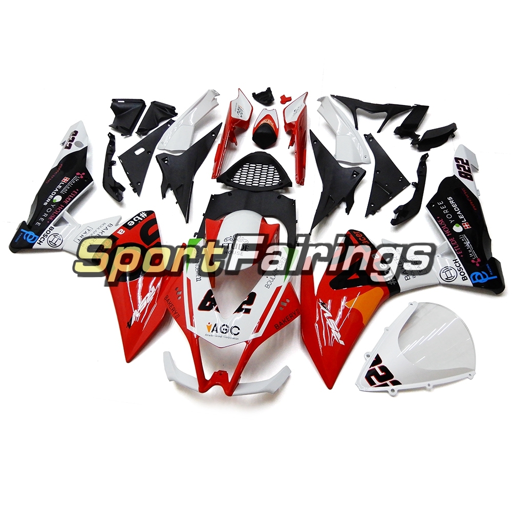 Fairing Kit Fit For Aprilia RSV4 1000 2010 - 2015 - White Red