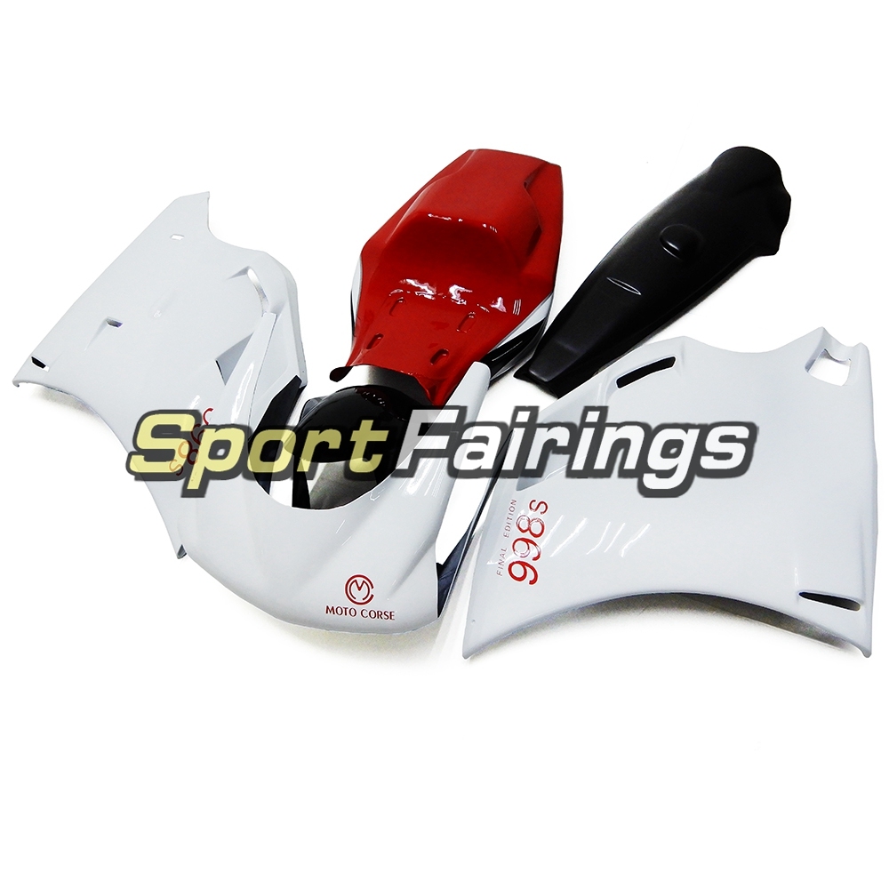 Firberglass Fairing Kit Fit For Dacati 996/748/916/998 Monoposto 1996 - 2002 -  White Red