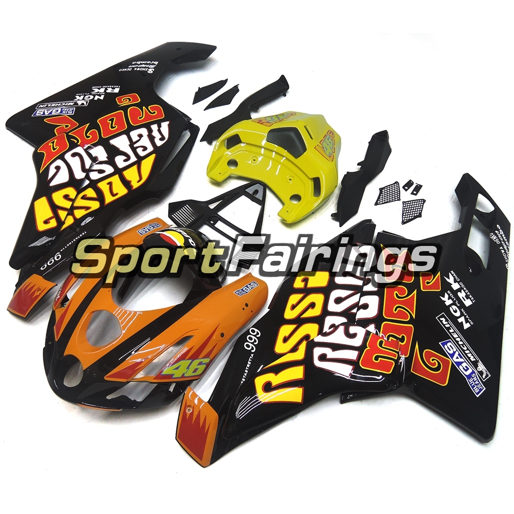 Fairing Kit Fit For Ducati 999/749 2003 - 2004 -  Orange Yellow Black