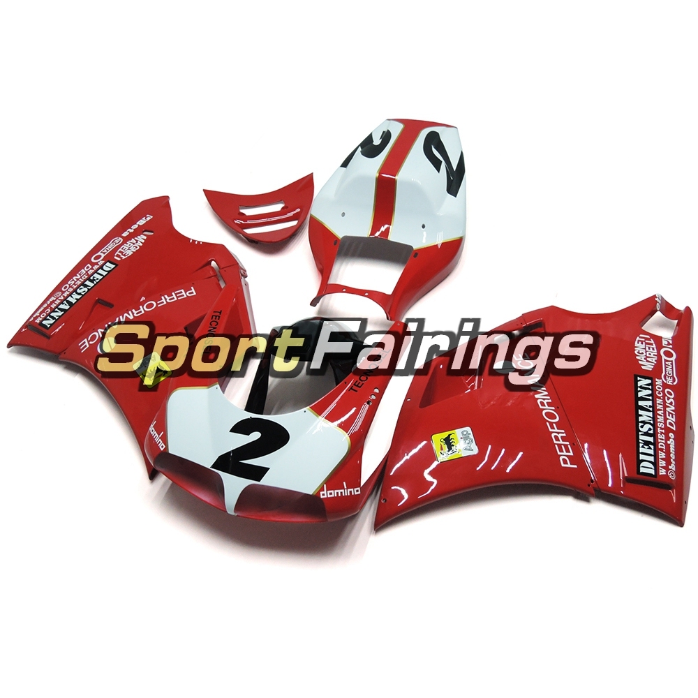 Fairing Kit Fit For Ducati 996/748/916/998 Monoposto 1996 - 2002 - Gloss Red White