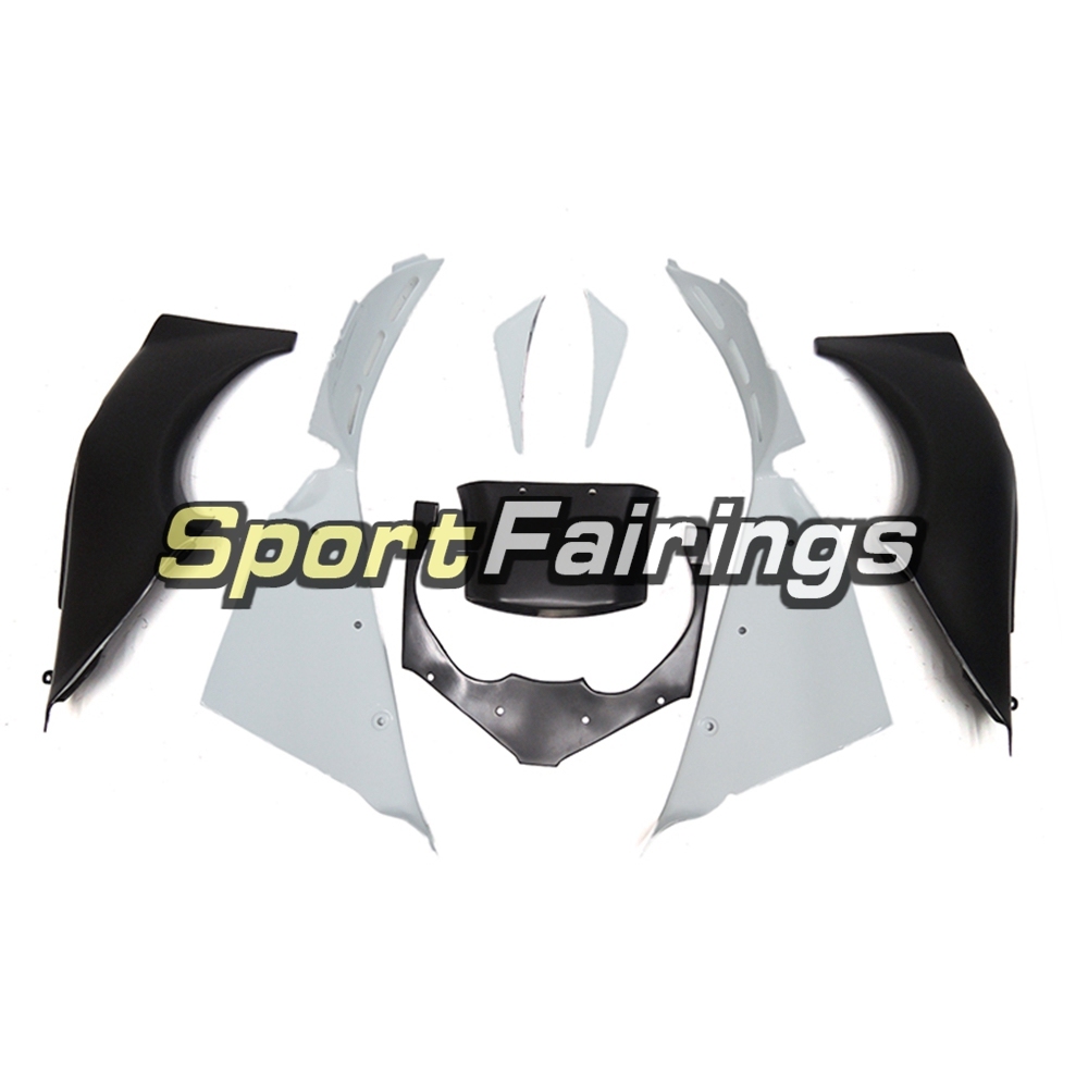 Fairing Kit Fit For Kawasaki ZX12R 2000 2001 -Black White
