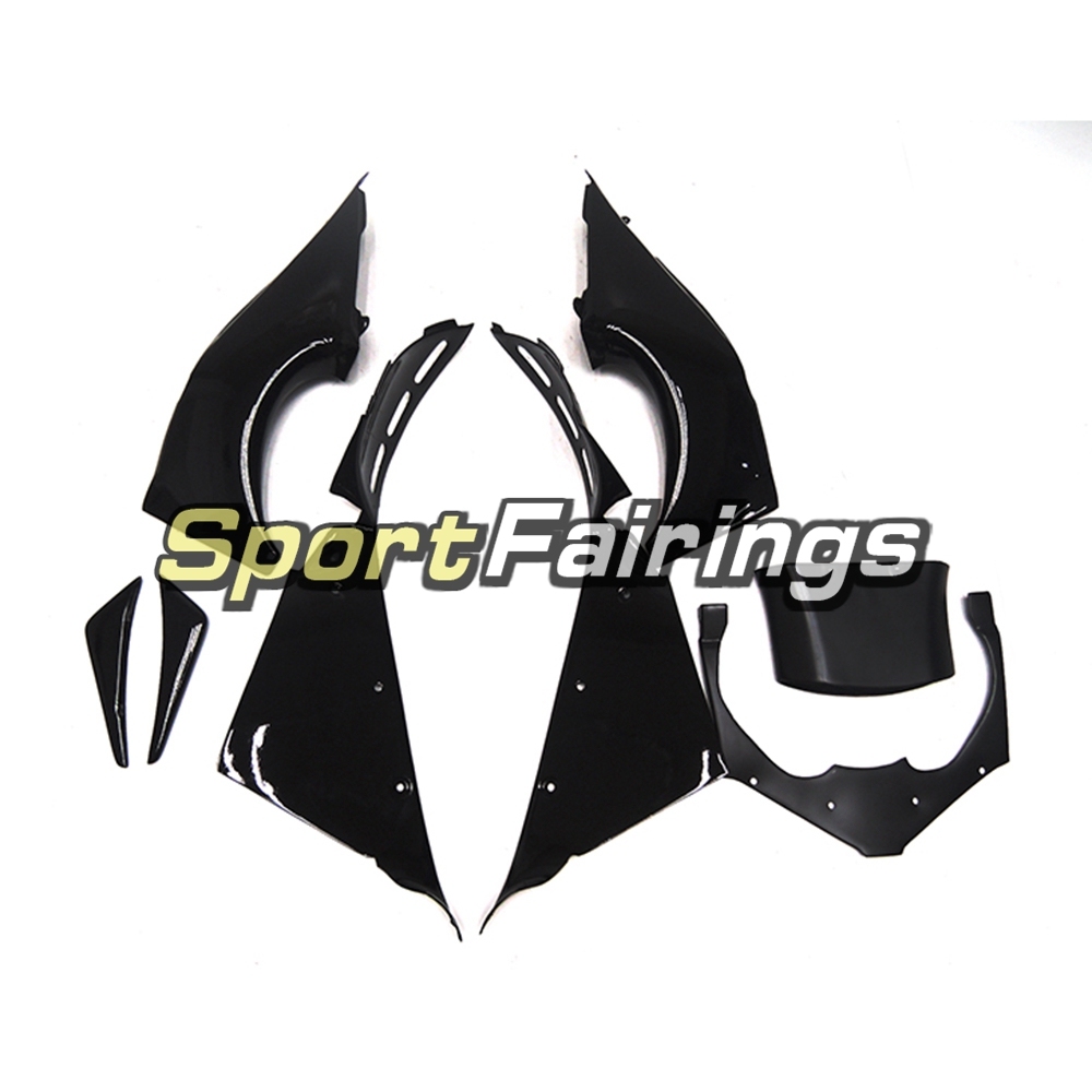 Fairing Kit Fit For Kawasaki ZX12R 2000 2001 -West Black White