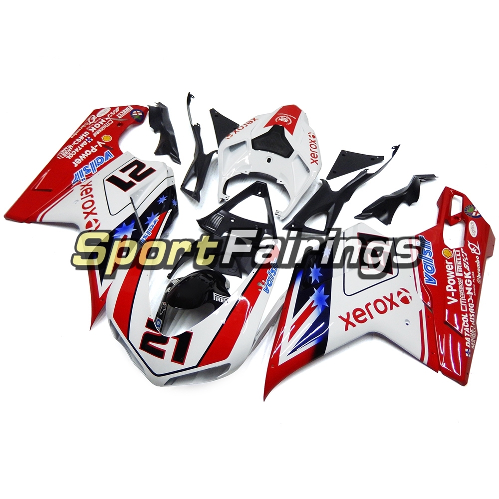 Fairing Kit Fit For Ducati 1098/1198/848 2007 - 2012 - Red White