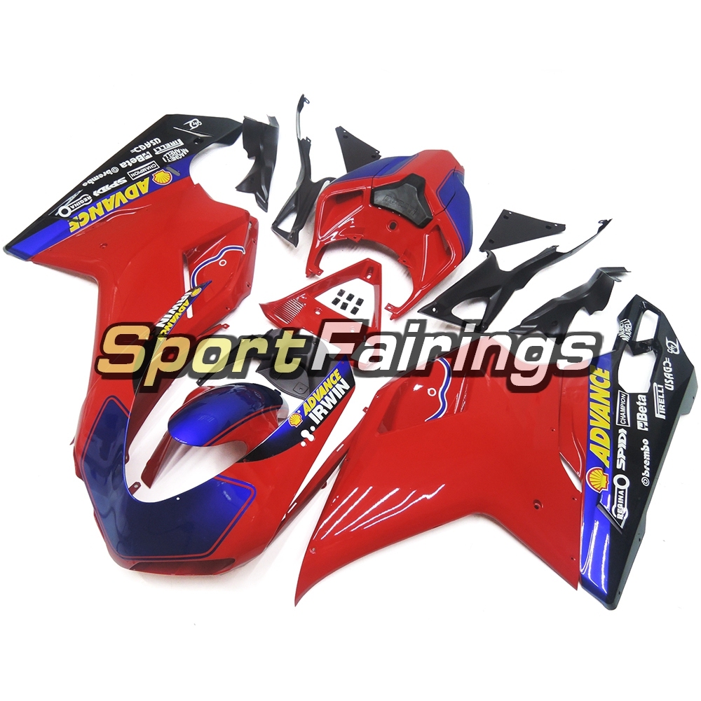 Fairing Kit Fit For Ducati 1098/1198/848 2007 - 2012 - Red Blue