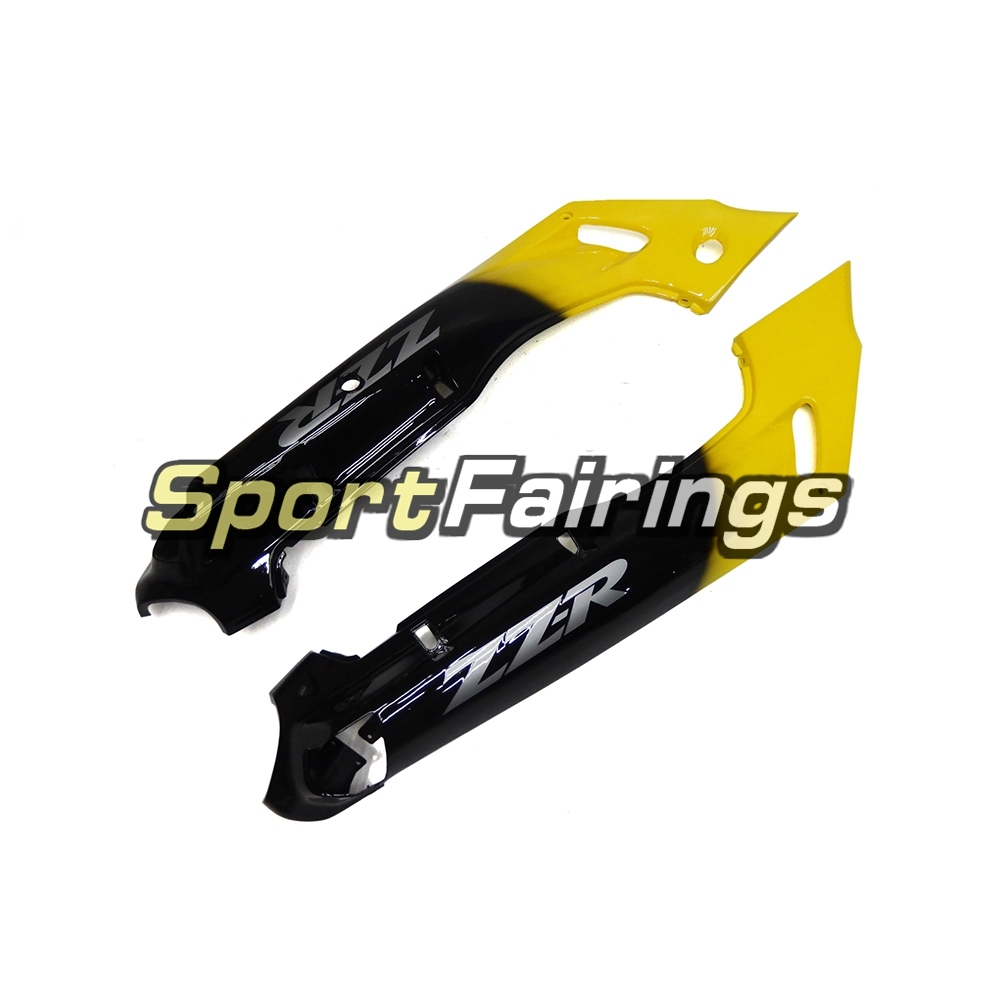 Fairing Kit Fit For Kawasaki ZZR400  1993 - 2007-Yellow with Black Flame