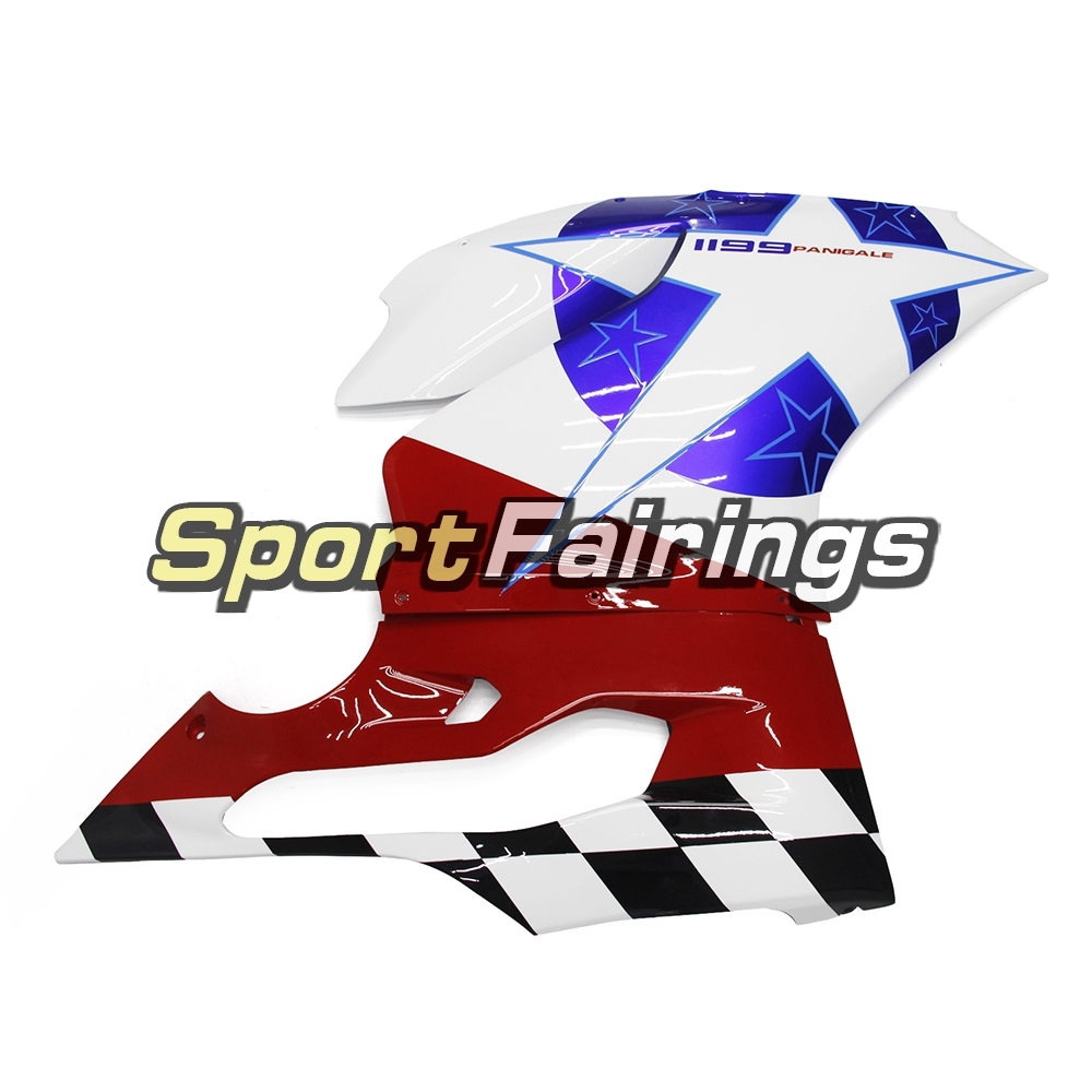 Fairing Kit Fit For Ducati 899/1199 2012 - 2013 - White Red Purple