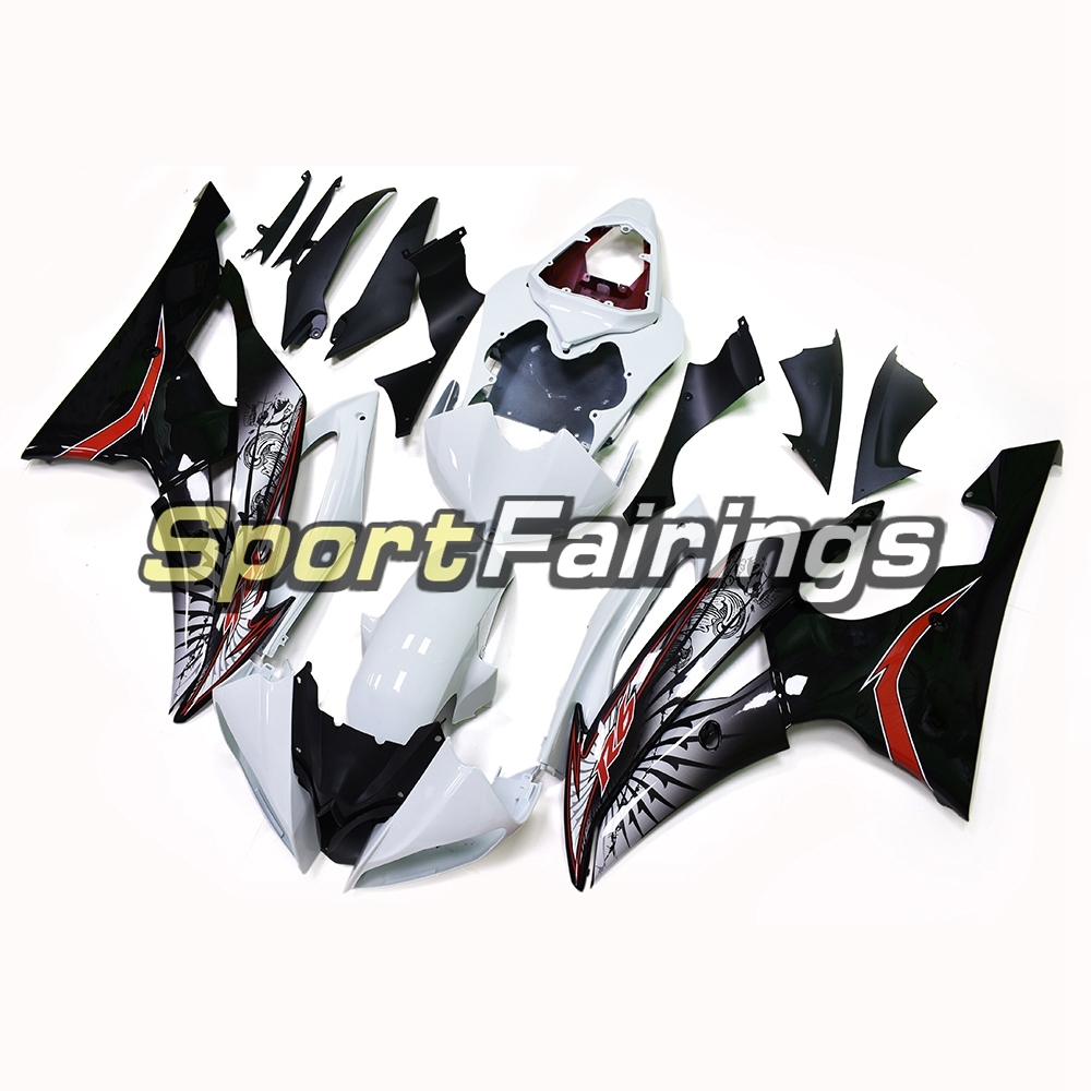 Fairing Kit Fit For Yamaha YZF R6 2008 - 2016 - White Black
