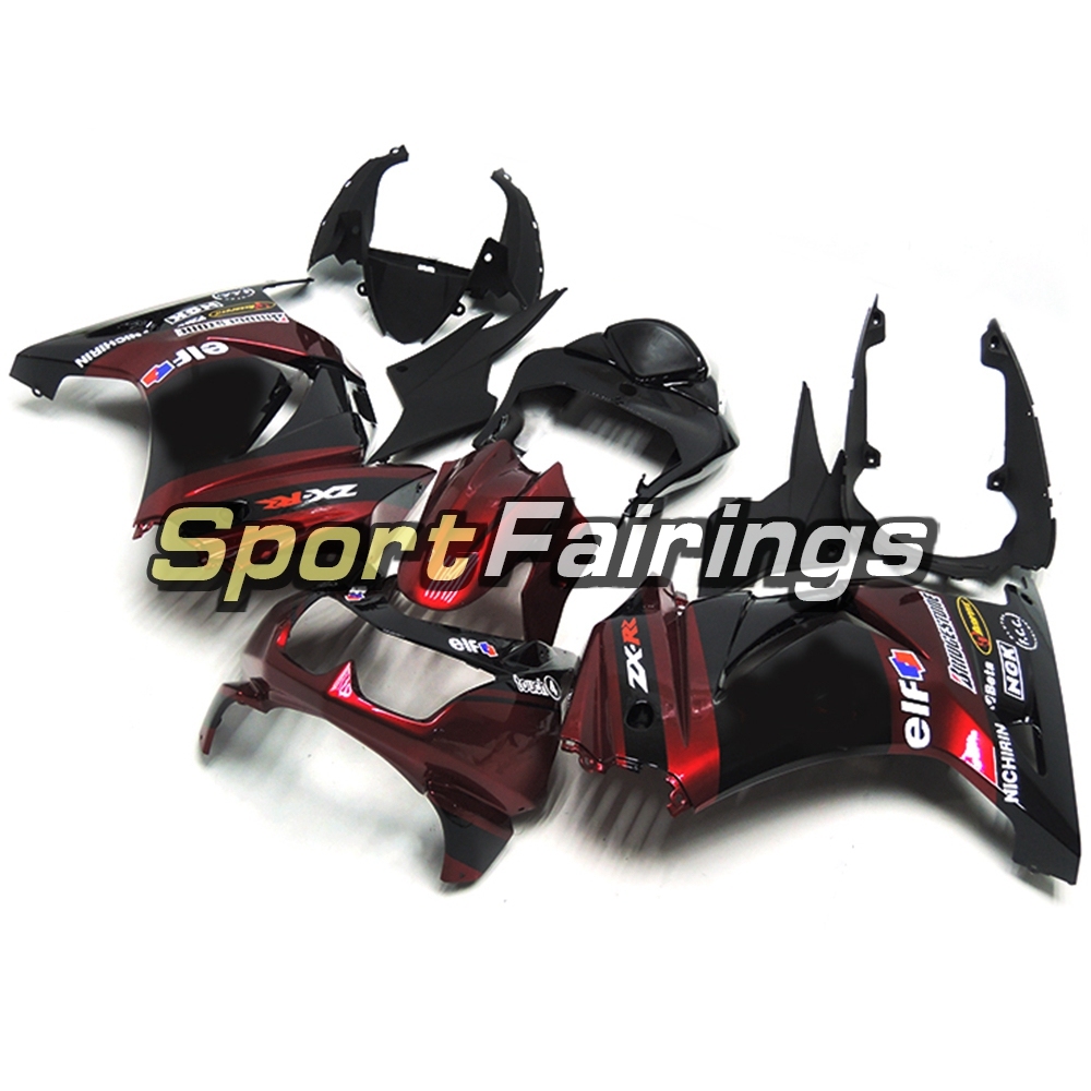 Fairing Kit Fit For Kawasaki EX250R / Ninja 250 2008 - 2012  -Elf Red Black
