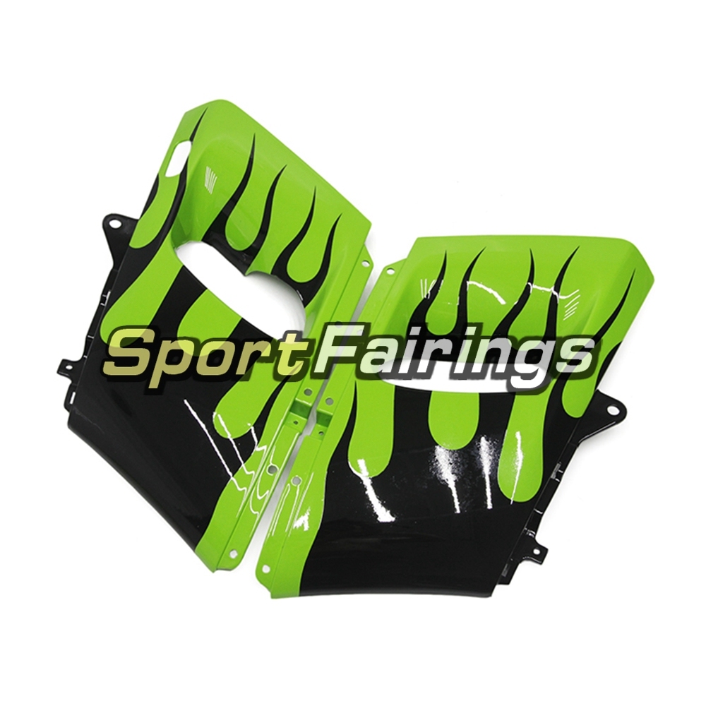 Fairing Kit Fit For Kawasaki ZZR400  1993 - 2007-Green Black Flame
