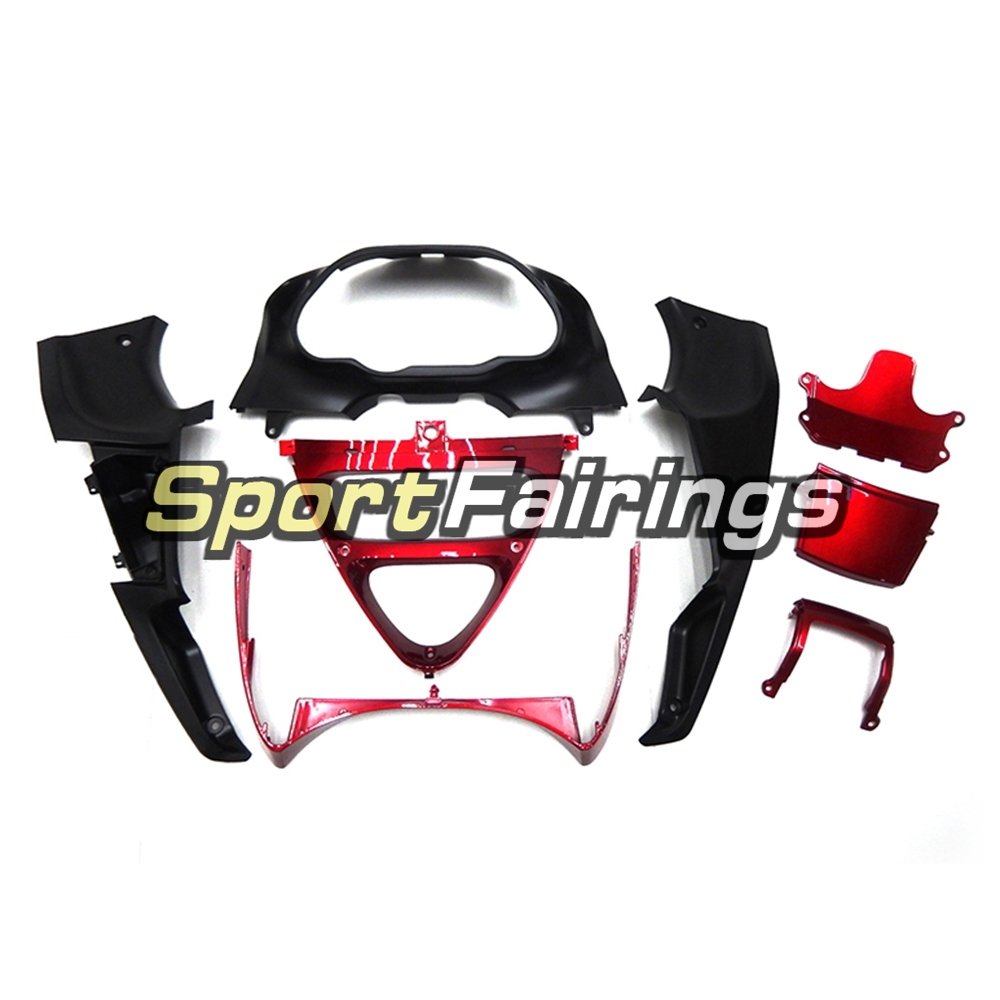 Fairing Kit Fit For Kawasaki ZZR400  1993 - 2007-Red Black Flames
