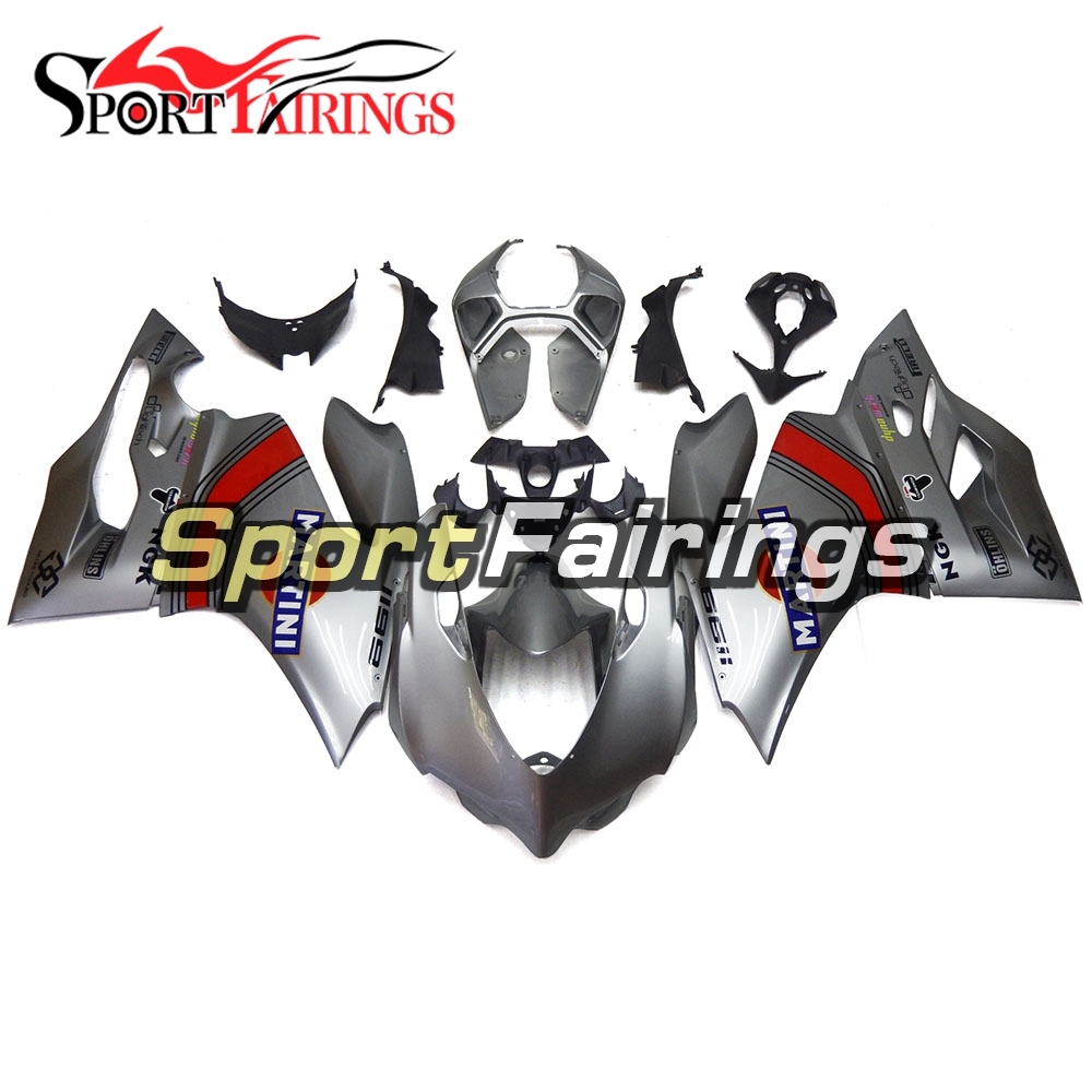 Fairing Kit Fit For Ducati 899/1199 2012 - 2013 - Silver Grey