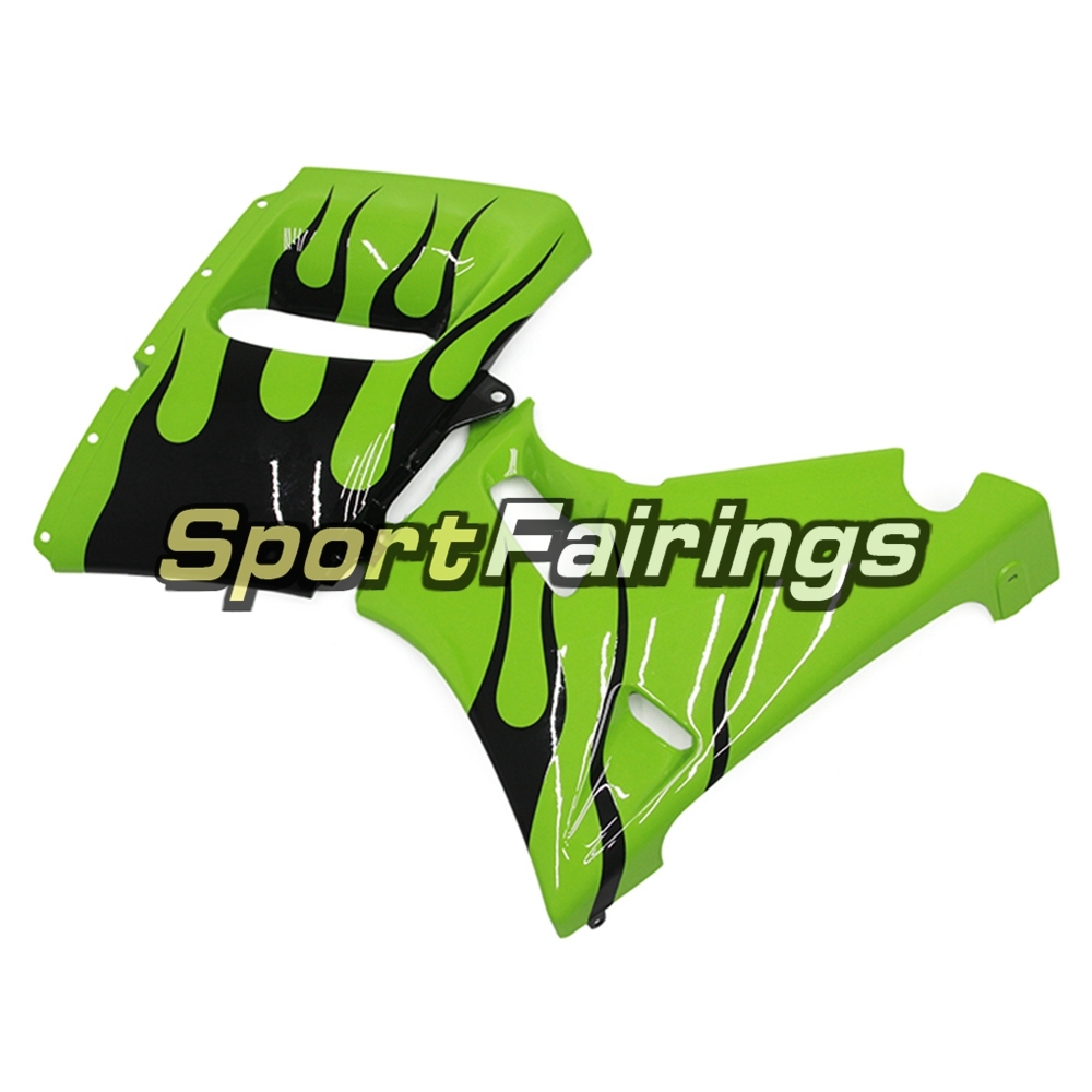 Fairing Kit Fit For Kawasaki ZZR400  1993 - 2007-Green Black Flame