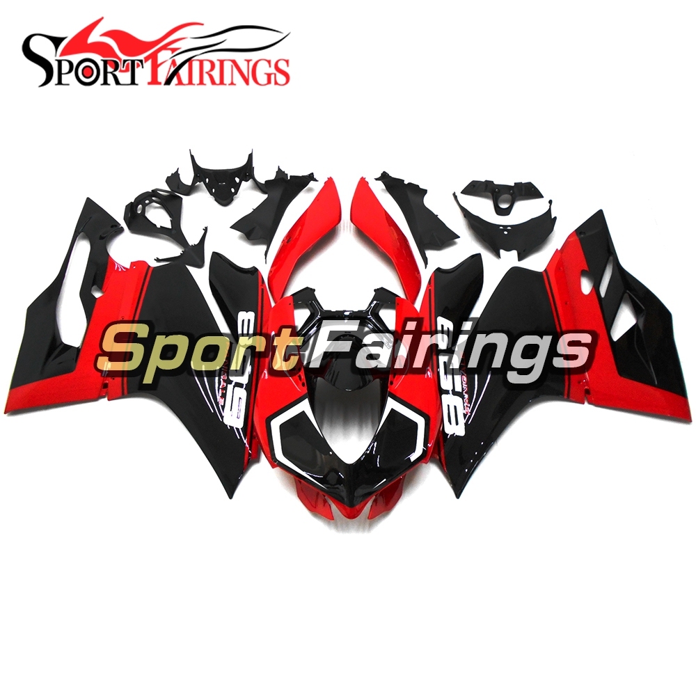 Fairing Kit Fit For Ducati 899/1199 2012 - 2013 - Gloss Red Black