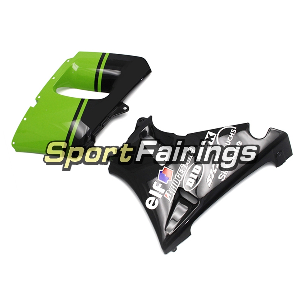 Fairing Kit Fit For Kawasaki ZZR400  1993 - 2007-Green Black Elf