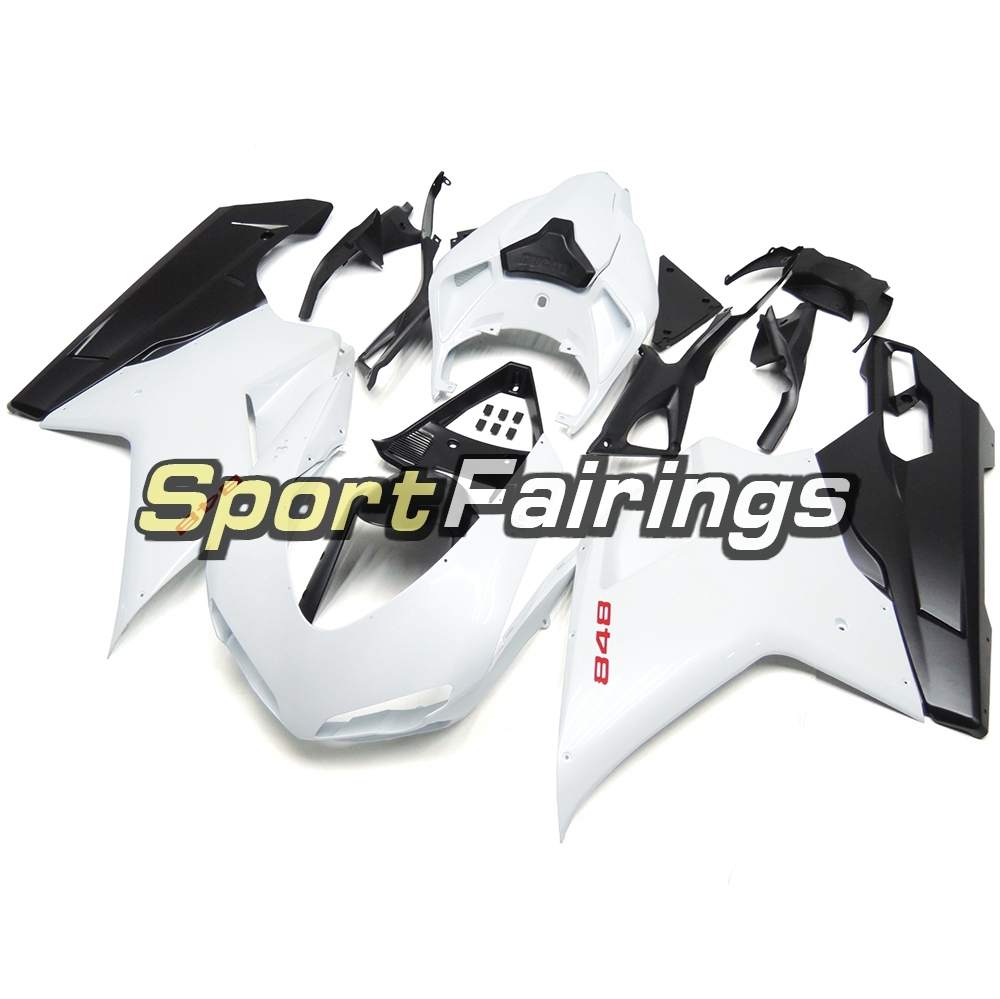 Fairing Kit Fit For Ducati 1098/1198/848 2007 - 2012 - White Black