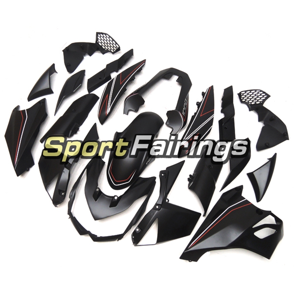Fairing Kit Fit For Kawasaki Z1000 2010 - 2013 - Flat Black Red