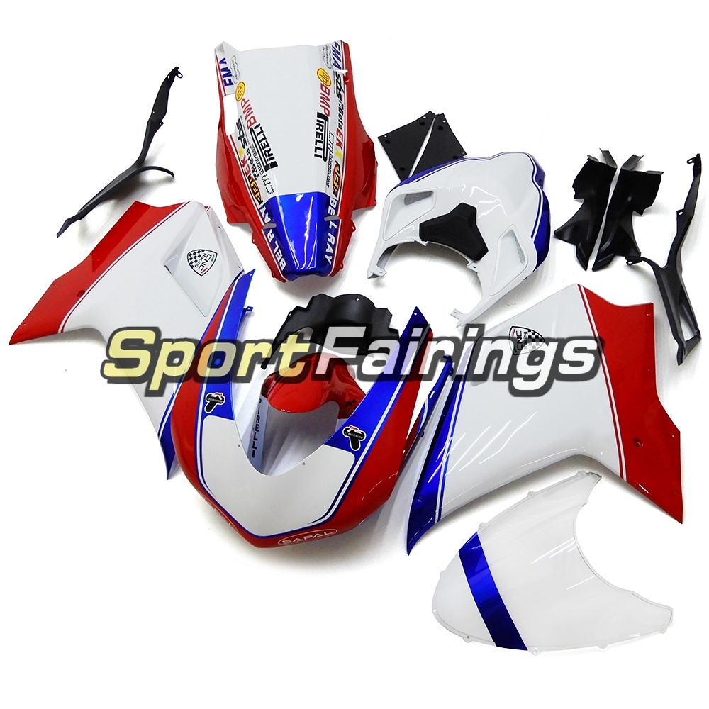Fairing Kit Fit For Ducati 1098/1198/848 2007 - 2012 - White Red Blue