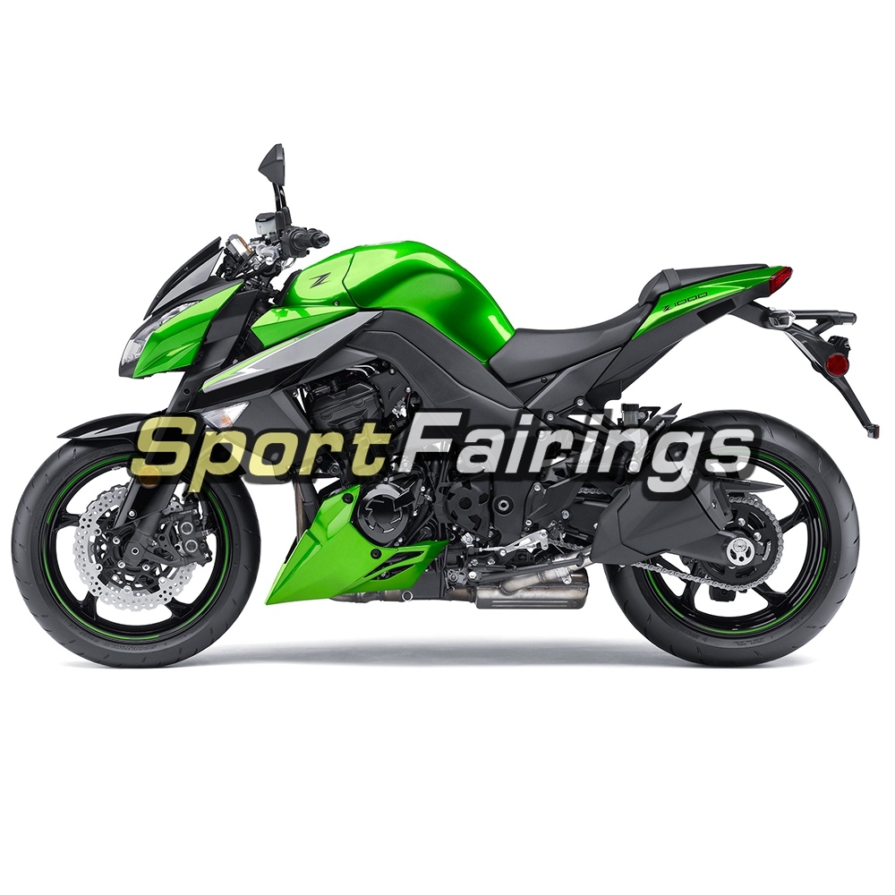Fairing Kit Fit For Kawasaki Z1000 2010 - 2013 - Gloss Black Green