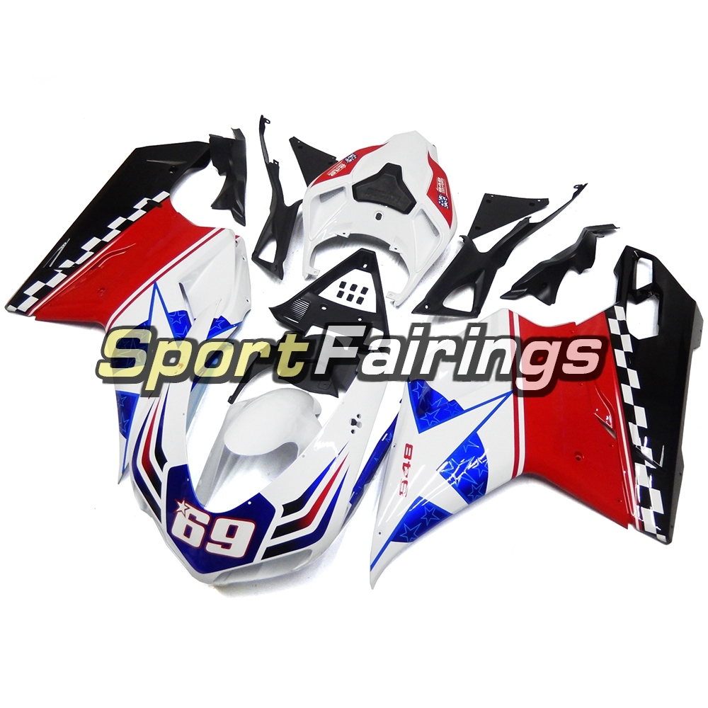 Fairing Kit Fit For Ducati 1098/1198/848 2007 - 2012 - Red White