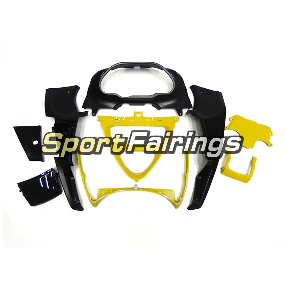 Fairing Kit Fit For Kawasaki ZZR400  1993 - 2007-Yellow with Black Flame
