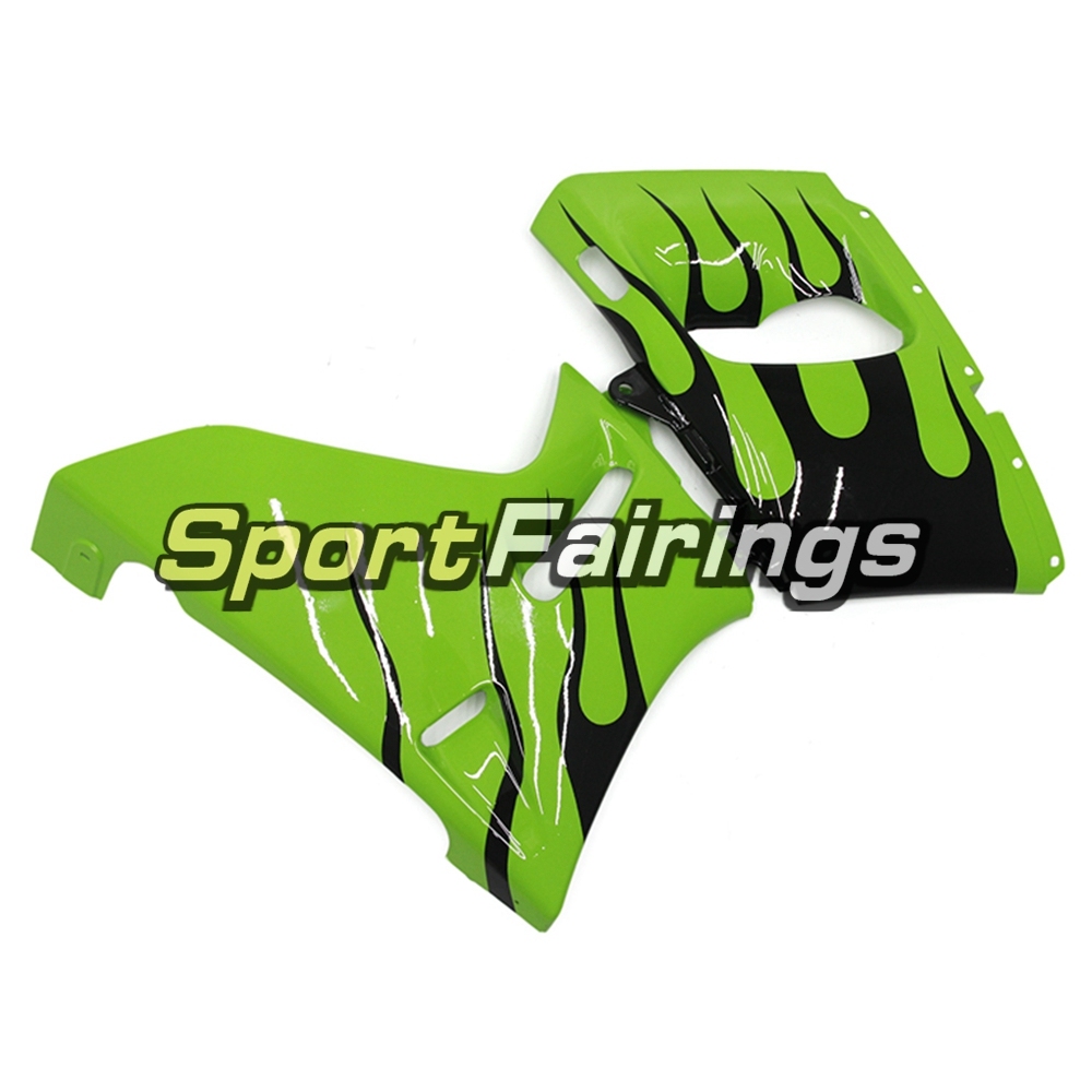 Fairing Kit Fit For Kawasaki ZZR400  1993 - 2007-Green Black Flame