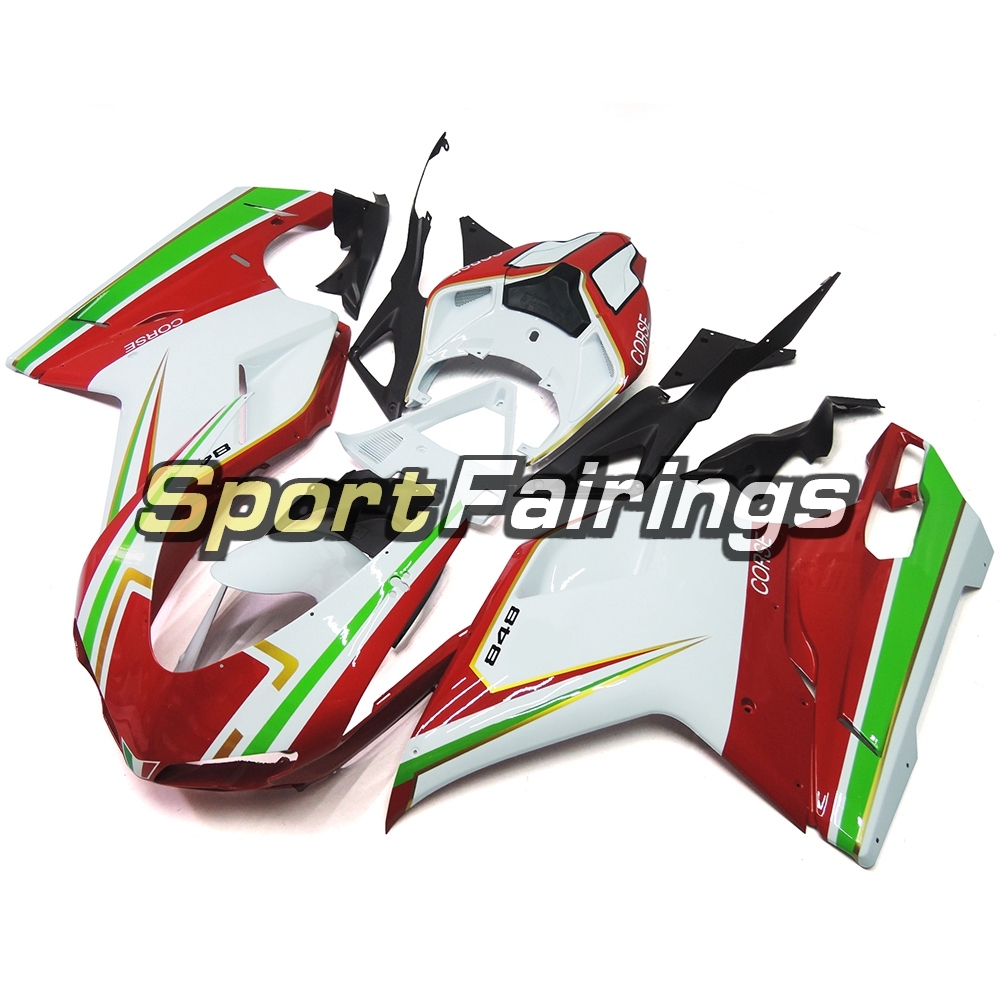 Fairing Kit Fit For Ducati 1098/1198/848 2007 - 2012 - White Red Green