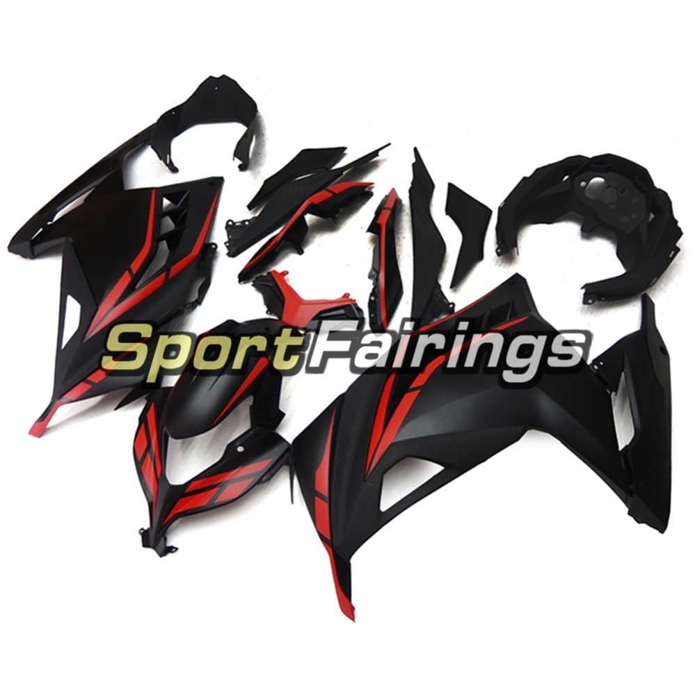 Fairing Kit Fit For Kawasaki EX300R / Ninja 300 2013 - 2015  -Flat Red Black