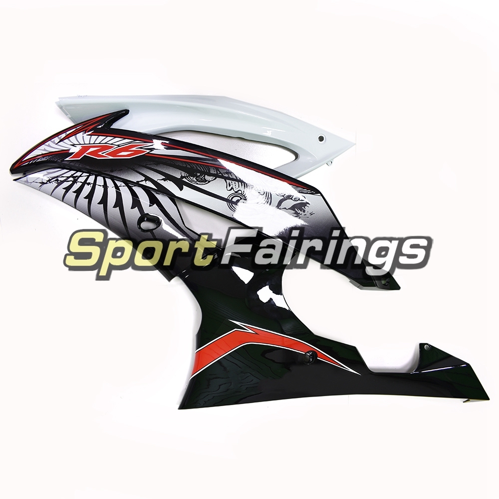 Fairing Kit Fit For Yamaha YZF R6 2008 - 2016 - White Black