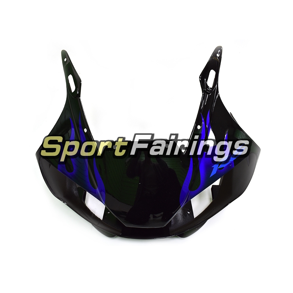 Fairing Kit Fit For Yamaha YZF R6 1998 - 2002 - Black Blue Flames