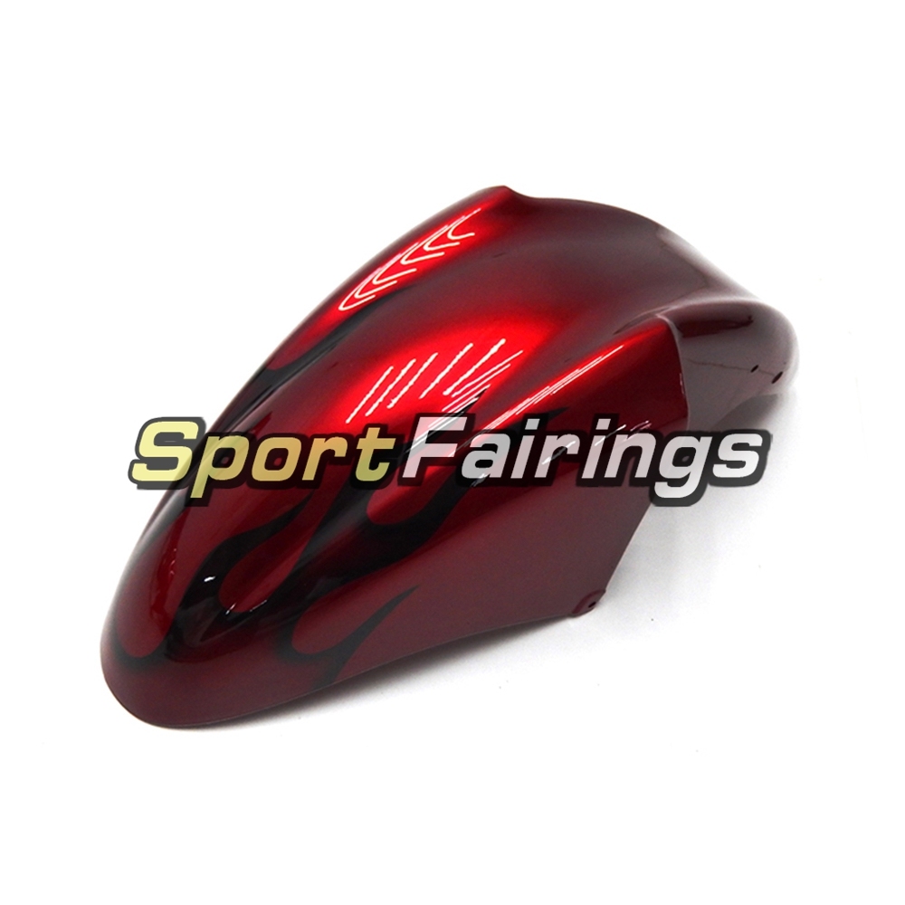 Fairing Kit Fit For Kawasaki ZZR400  1993 - 2007-Red Black Flames