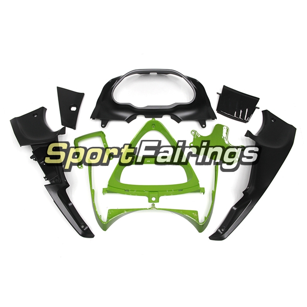 Fairing Kit Fit For Kawasaki ZZR400  1993 - 2007-Green Black Flame