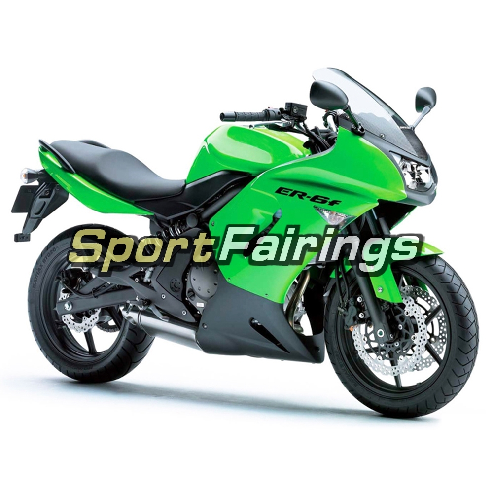 Fairing Kit Fit For Kawasaki ER-6F / Ninja 650r 2006 - 2008 - Green Black