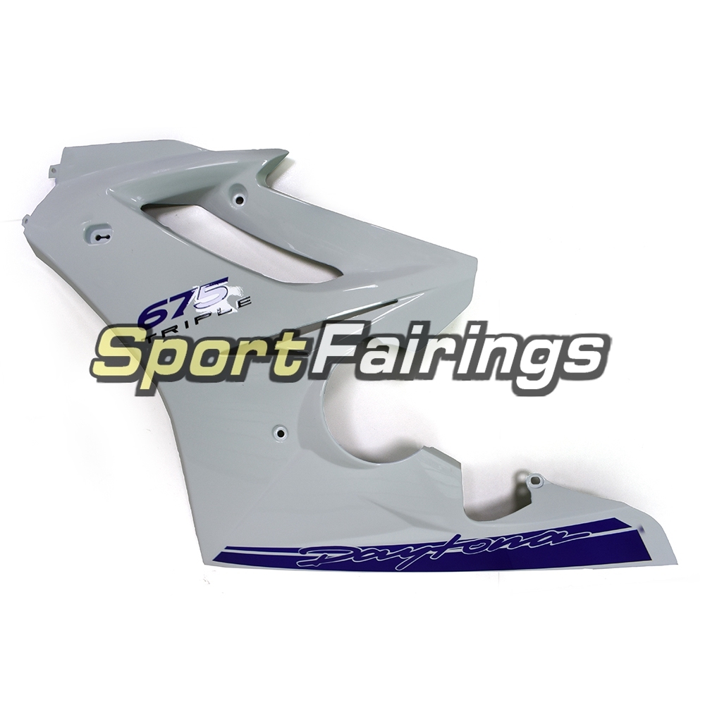 Fairing Kit Fit For Daytona675 2009 - 2012 - White Blue