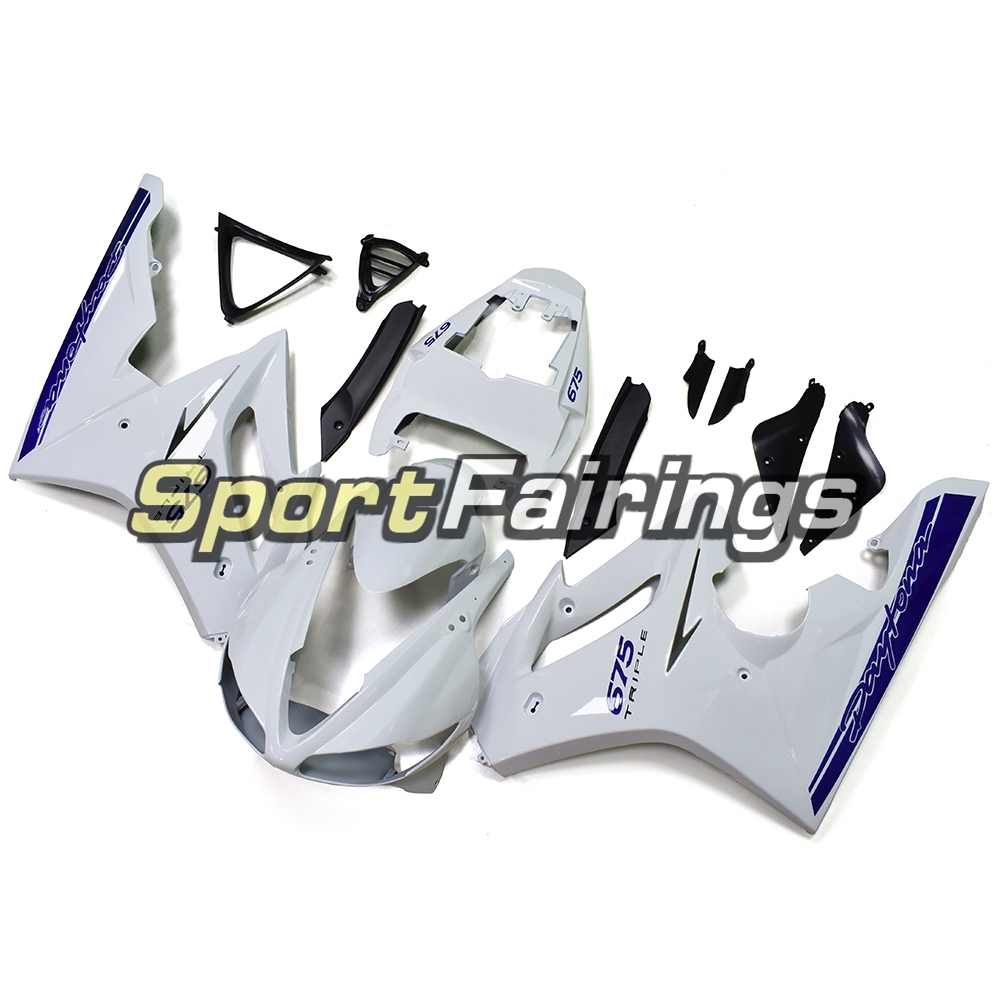 Fairing Kit Fit For Daytona675 2009 - 2012 - White Blue