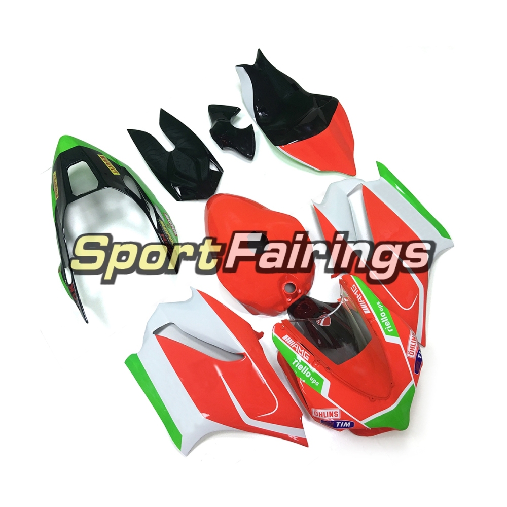 Firberglass Fairing Kit Fit For Dacati 899/1199 2012 - 2013 - Red Green