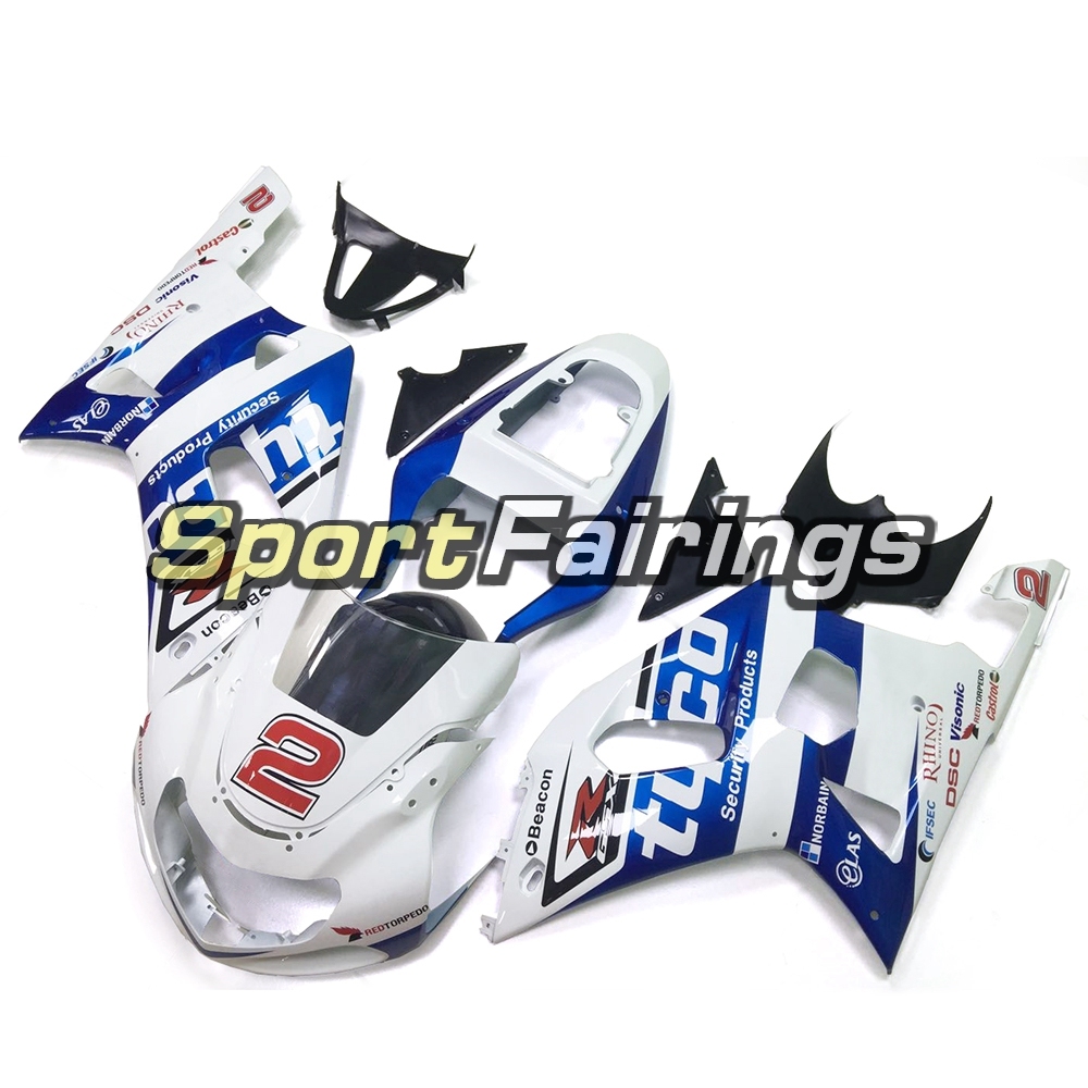 Fairing Kit Fit For Suzuki GSXR600 750 2000 - 2003 - White Blue