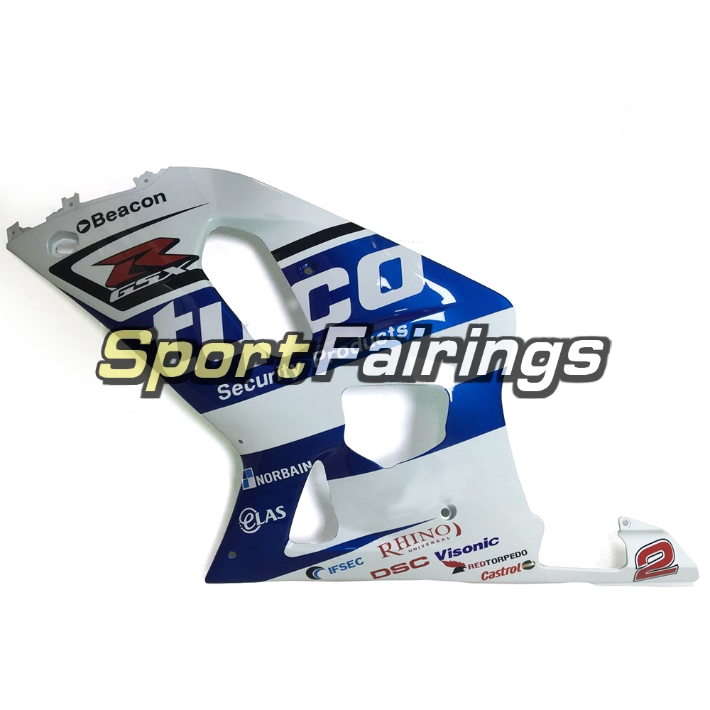 Fairing Kit Fit For Suzuki GSXR600 750 2000 - 2003 - White Blue