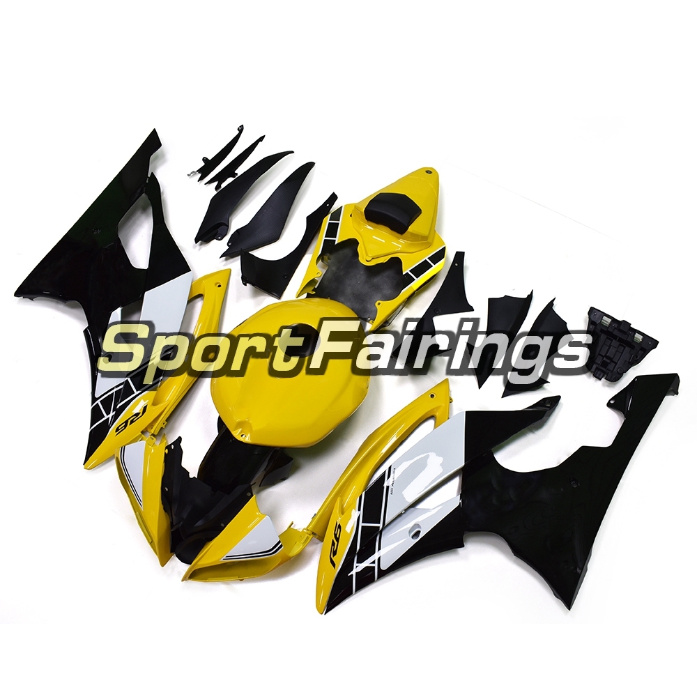 Fairing Kit Fit For Yamaha YZF R6 2008 - 2016 - Yellow White Black