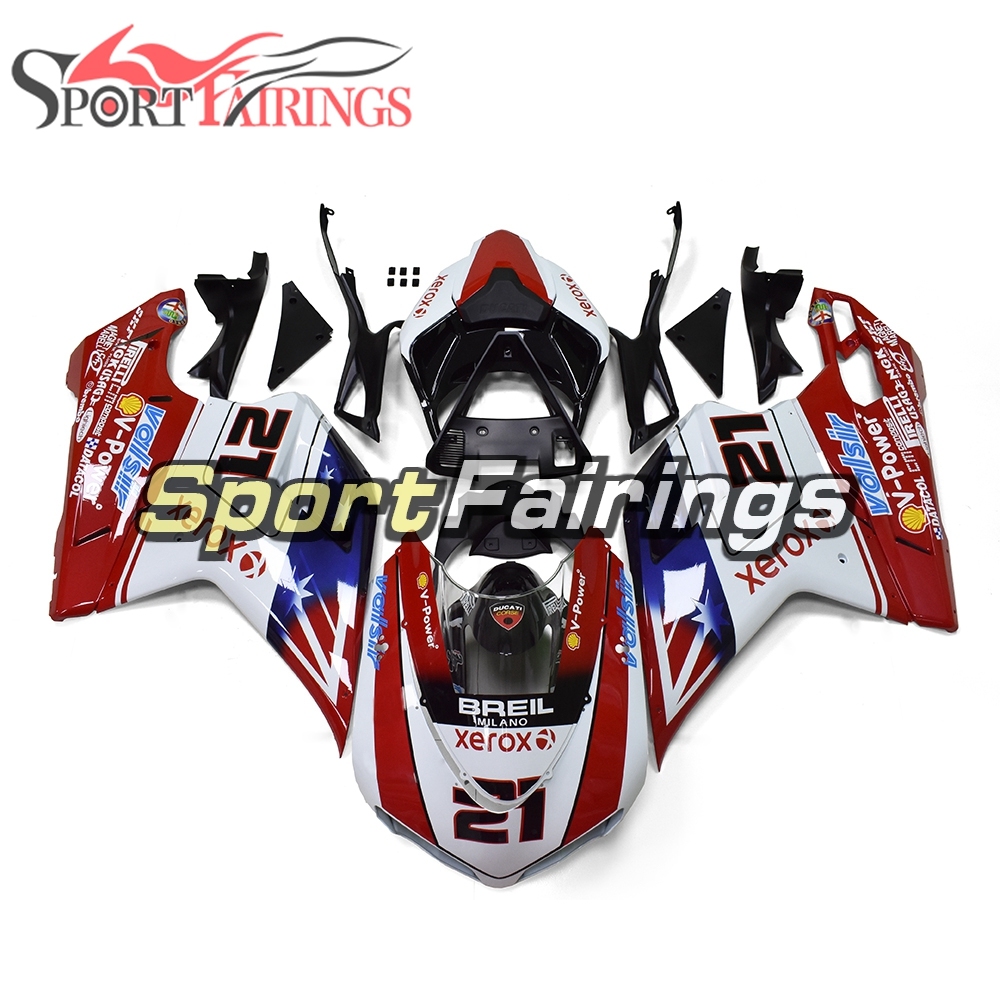 Fairing Kit Fit For Ducati 1098/1198/848 2007 - 2012 - White Red