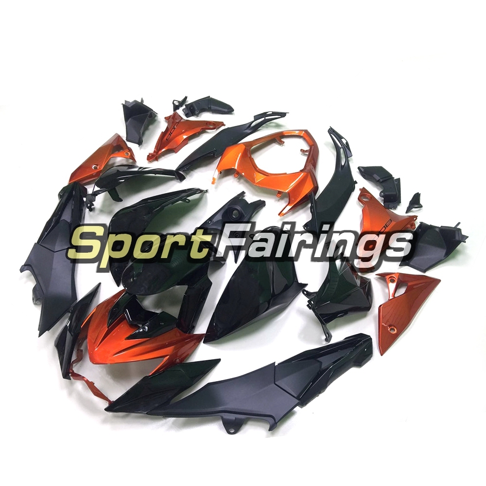 Fairing Kit Fit For Kawasaki Z800 2013 - 2016 - Black Orange