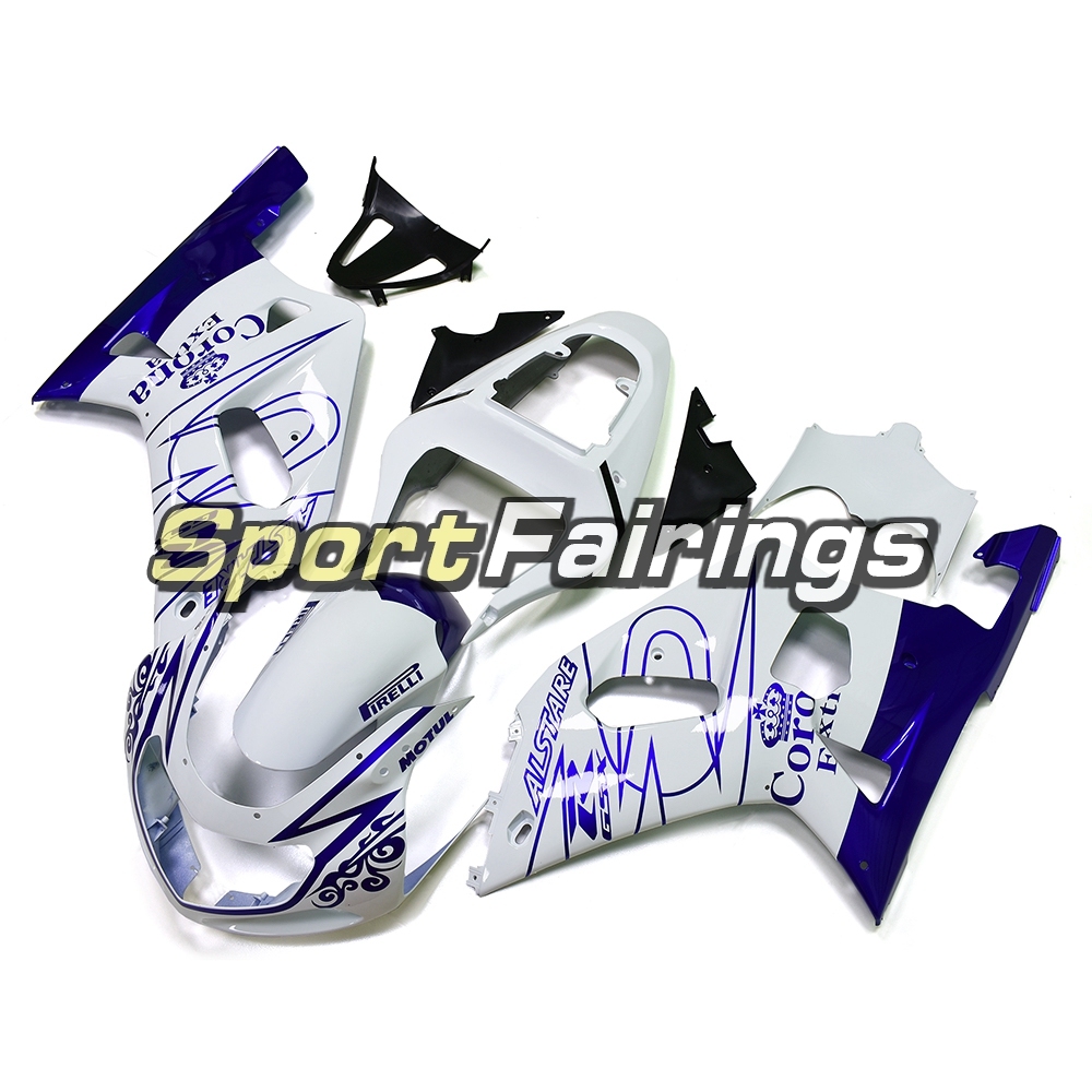Fairing Kit Fit For Suzuki GSXR600 750 2000 - 2003 - White Blue