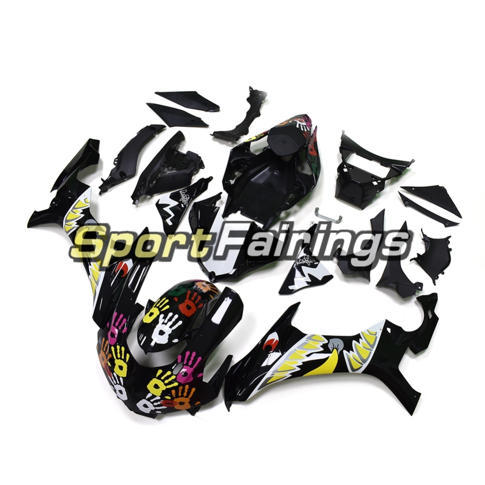 Fairing Kit Fit For Yamaha YZF R1 2015 2016 - Shark Design Black
