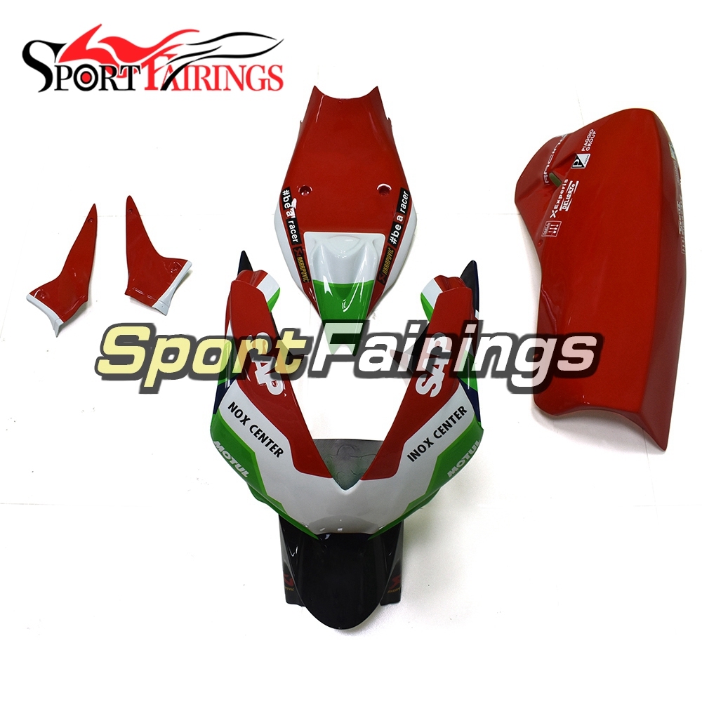 Firberglass Fairing Kit Fit For Aprilia RSV4 1000 2010 - 2015 - Red Green White